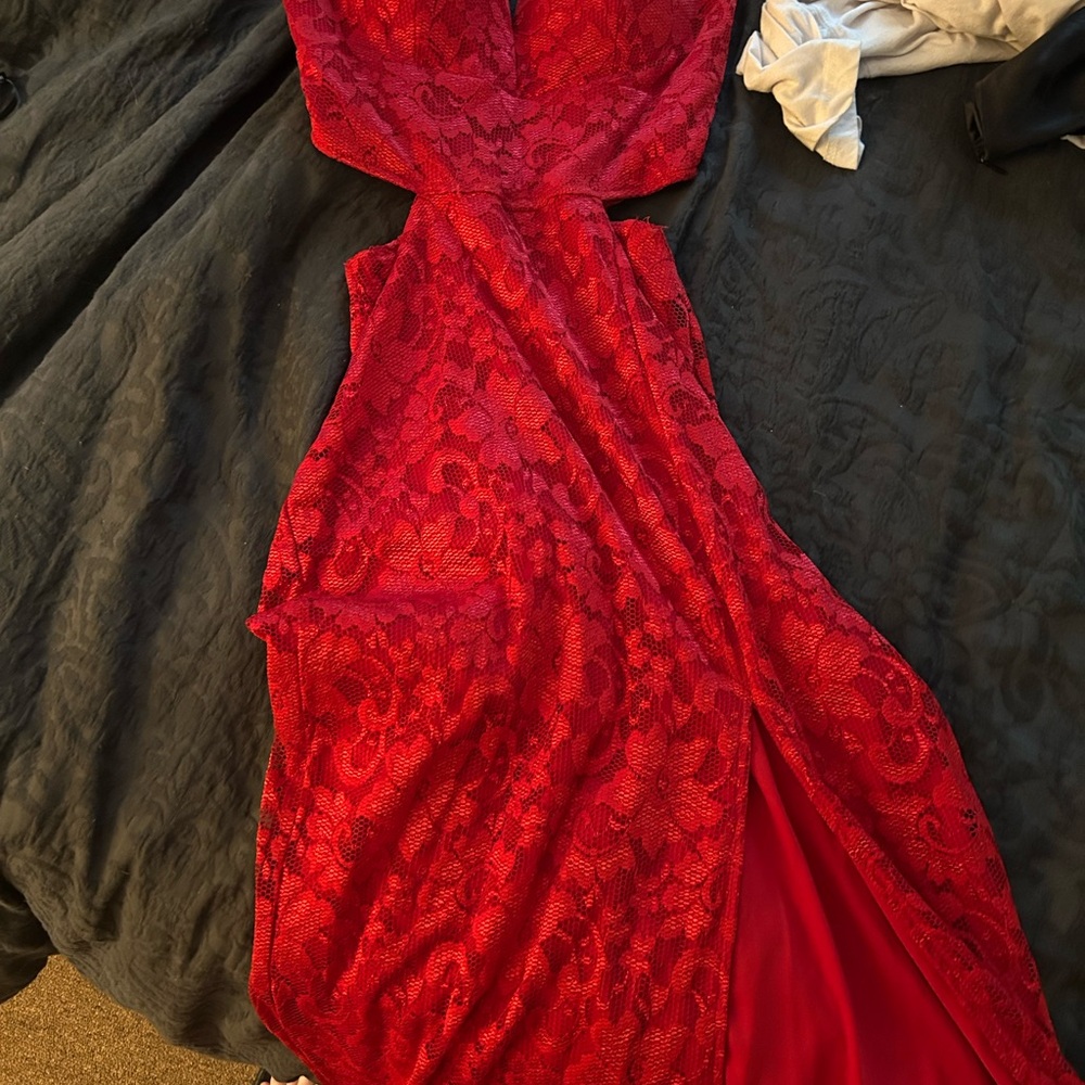 Honey and Rosie Vibrant Red Dress